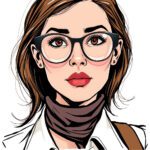 lady journalist face without spectacles