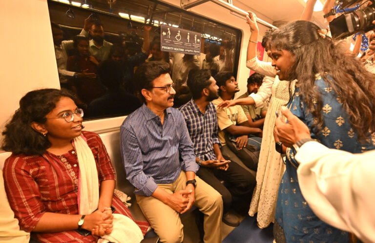 Stalin Rides Chennai Metro to Rally Commuters for Votes