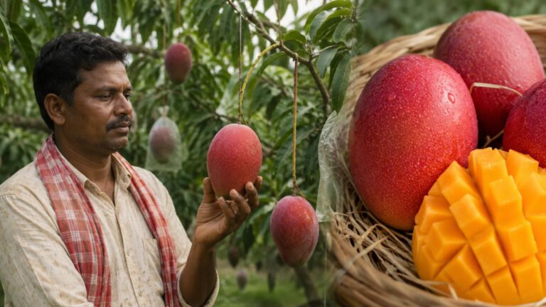 Odisha Farmer Cultivates Rare Miyazaki Mangoes After Four Years of Dedication