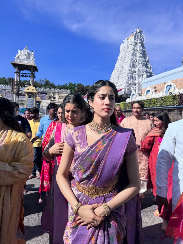 Janhvi Kapoor Tirumala Visit Ahead of Peddi Release Wins Hearts