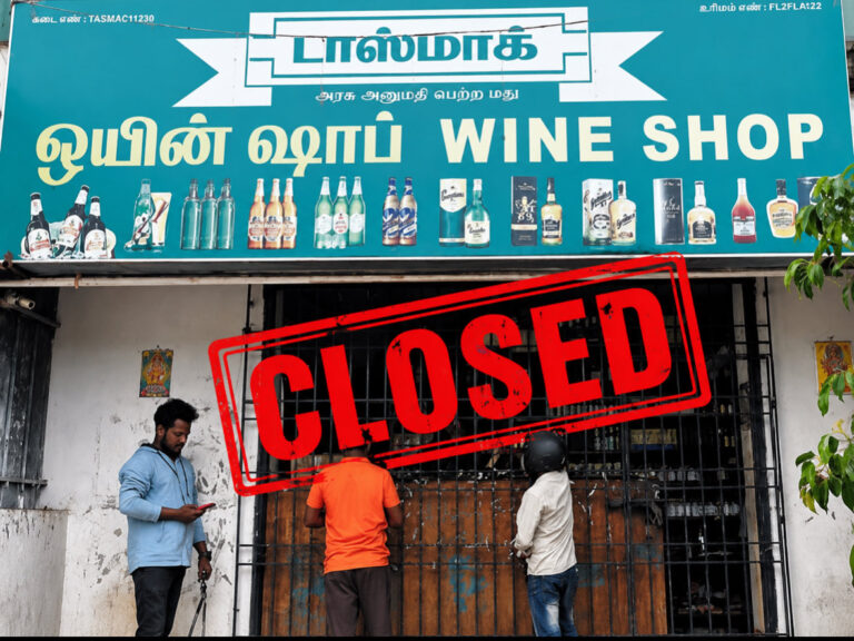 Tamil Nadu Closes 717 TASMAC Shops Near Schools and Temples