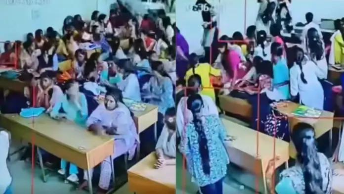 : Kalaburagi College Ceiling Collapse classroom damage