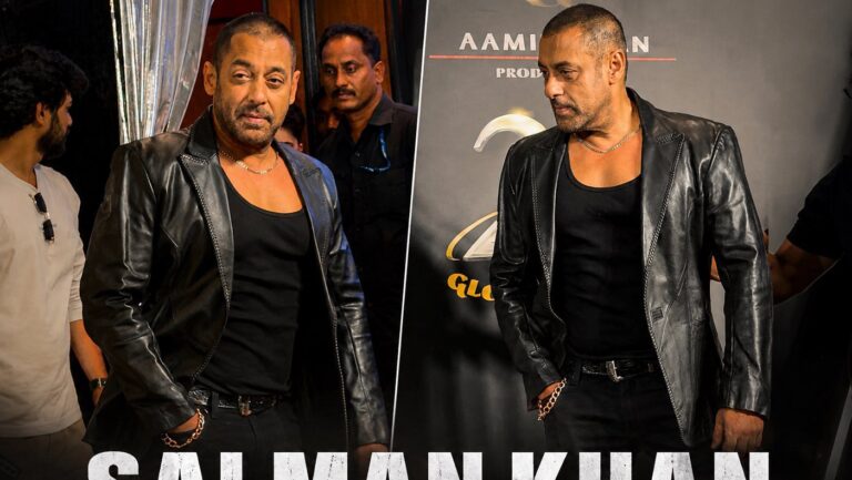 Salman Khan Bald Look at Lagaan celebration