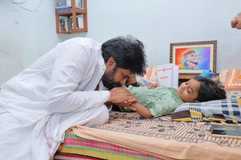Pawan Kalyan Meets Ailing Fan Niranjan in Hanumakonda, Extends Financial Support