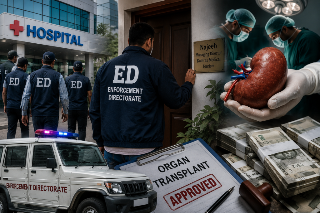 Kerala Organ Trafficking Case: ED Raids Key Locations Across State