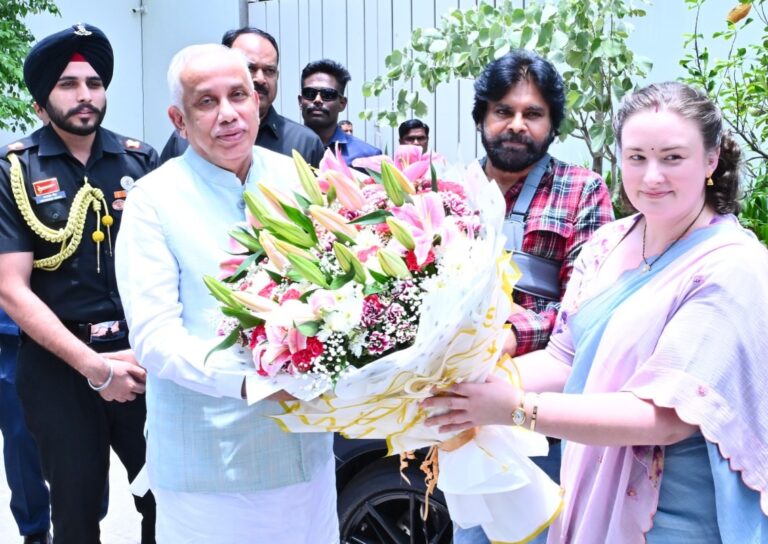 Andhra Pradesh Governor Abdul Nazeer Visits Deputy CM Pawan Kalyan After Shoulder Surgery