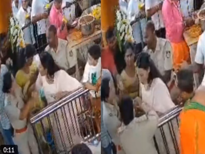 Karnataka temple clash involving BJP MLA daughter and PSI Savitha Patil Karnataka temple clash involving BJP MLA daughter and PSI Savitha Patil