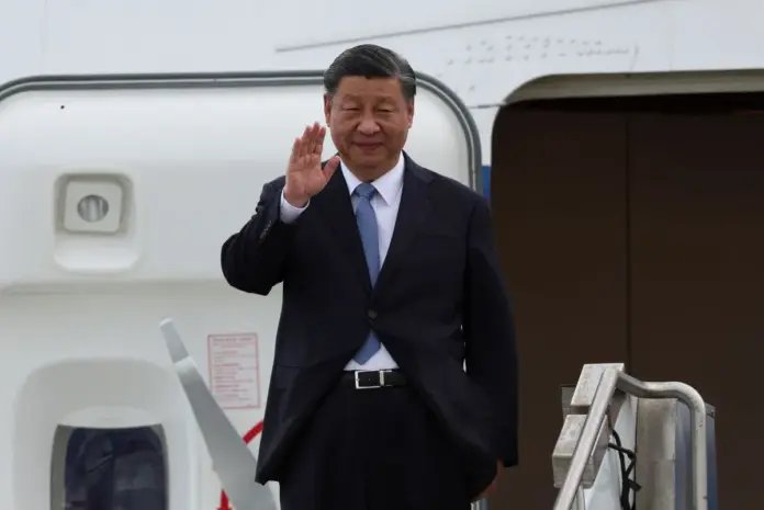 Xi Jinping departing New Delhi airpor Xi Jinping departing New Delhi airpor