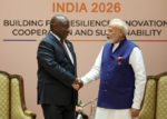 Modi Meets South Africa President Ramaphosa at BRICS
