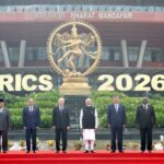 BRICS leaders at Bharat Mandapam, New Delhi