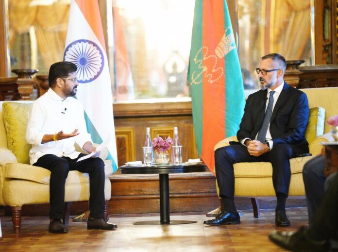 Revanth Reddy meets Prince Rahim Aga Khan V on Hyderabad heritage