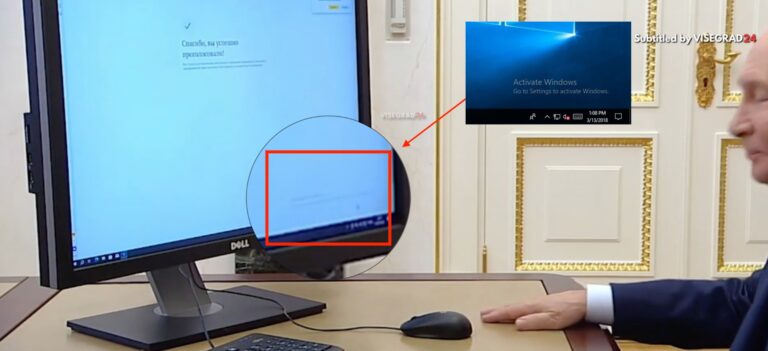 Putin Online Vote Windows Watermark Sparks Memes During Duma Elections