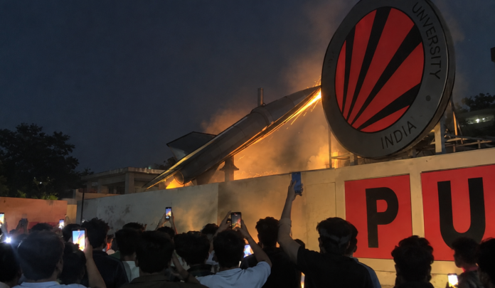 LPU students protest over unverified rape claim in Phagwara