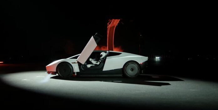 Tesla next-generation Roadster featuring an aerodynamic design and SpaceX-inspired technology.