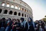 Protesters Enter Rome’s Colosseum During Anti-War Demonstrations Across Italy